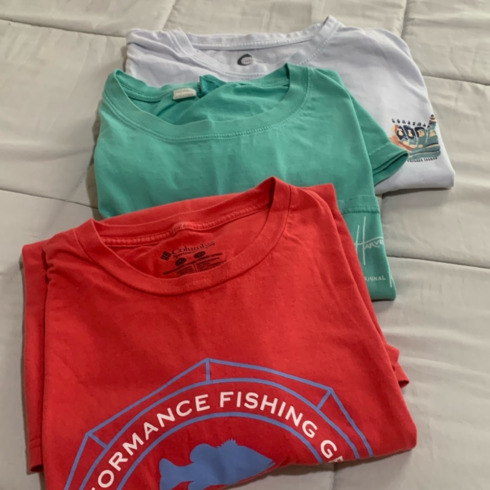 Bundle of 3 Men’s fishing/coastal tshirts
